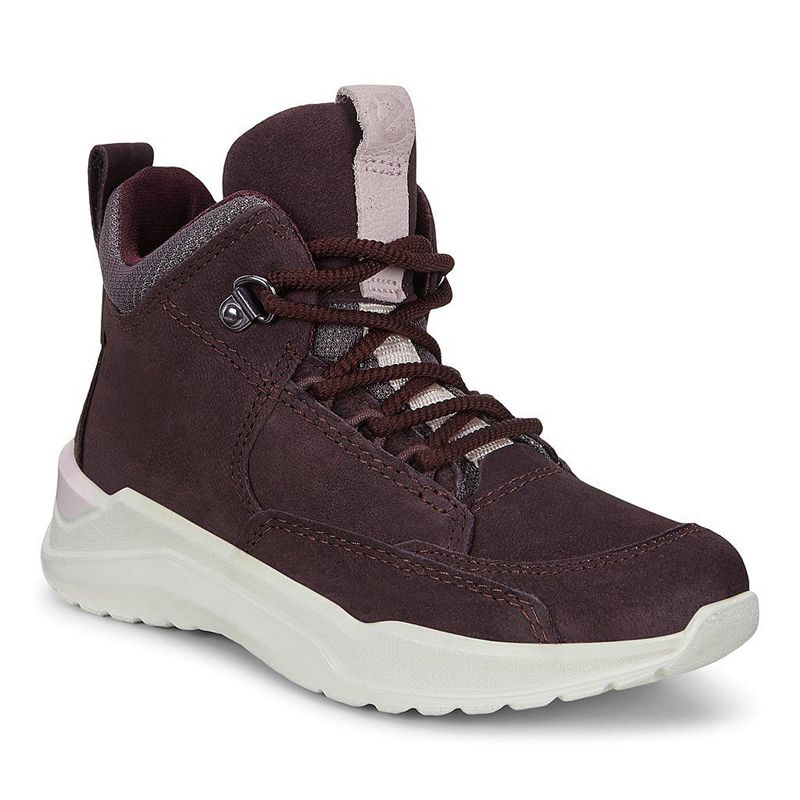 Kids Ecco Intervene - Mid Calf Boots Purple - India ZFHOUD102